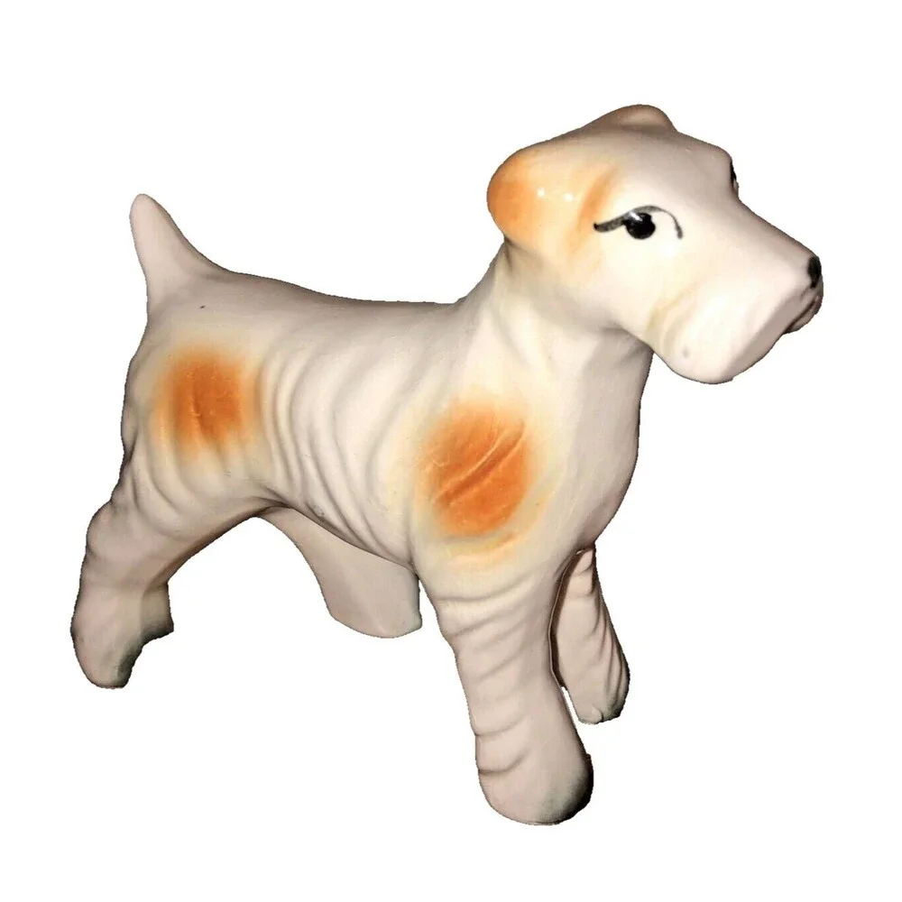Vintage Porcelain Airedale Terrier Figurine 4